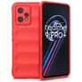 Mobigear Bumpy Coque Realme 9 Pro Plus Coque arrière en TPU Souple - Rouge
