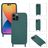 Mobigear Lanyard iPhone 14 Pro Max Silicone Coque avec cordon - Vert foncé