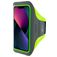 Mobiparts Comfort Fit Brassard Téléphone iPhone 13 Mini Brassard Coque de Sport en Neoprène - Neon Green