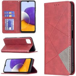 Mobigear Rhombus Slim Housse Samsung Galaxy A22 5G Etui - Rouge