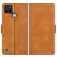 Mobigear Slim Magnet Housse Realme C25Y Etui Porte-Monnaie - Cognac
