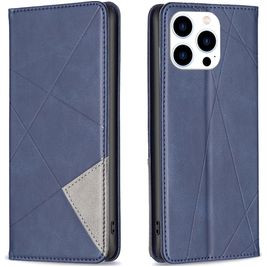 Mobigear Rhombus Slim Housse iPhone 16 Pro Etui - Bleu