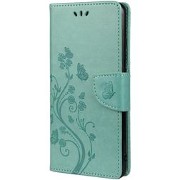 Mobigear Flowers Housse Samsung Galaxy A53 Etui Porte-Monnaie - Turquoise
