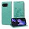 Mobigear Flowers Housse Google Pixel 9a Etui Porte-Monnaie - Vert