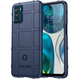 Mobigear Rugged Shield Coque Motorola Moto G42 Coque arrière en TPU Souple Anti-Chocs - Bleu