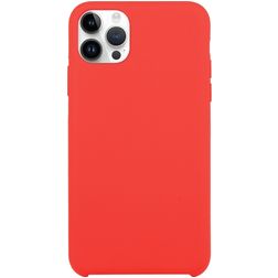 Mobigear Rubber Touch Coque iPhone 15 Pro Max Coque arrière en Silicone - Rouge