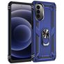 Mobigear Armor Ring Coque Motorola Moto G82 Coque arrière Rigide Anti-Chocs avec Anneau-Support - Bleu