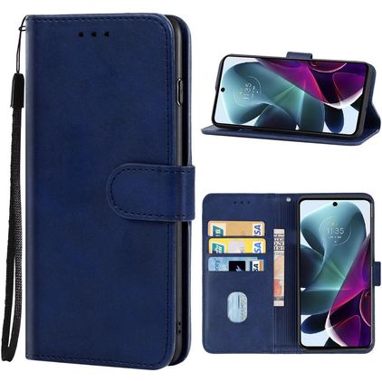 Mobigear Wallet Housse Motorola Edge S30 Etui Porte-Monnaie - Bleu