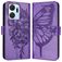 Mobigear Butterfly HONOR X7A Étui Portefeuille - Violet