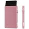 Valenta Cardprotector - Porte Cartes en en Aluminium - 5 Cartes - Compatible MagSafe - Rose