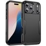 Mobigear Ultra Tough Coque iPhone 17 Pro Coque arrière Rigide Anti-Chocs - Noir