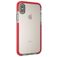 Mobigear Full Bumper Coque iPhone XS Coque arrière Rigide Anti-Chocs - Transparent / Rouge