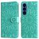 Mobigear Sunflower Housse Samsung Galaxy S26 Plus Etui Porte-Monnaie - Vert
