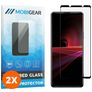 Mobigear Premium Sony Xperia 1 III Verre trempé Protection d'écran - Compatible Coque - Noir (Lot de 2)
