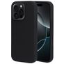 Mobiparts Coque iPhone 16 Pro Coque arrière en Silicone - Noir
