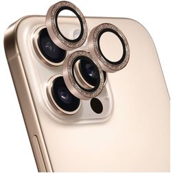 Mobiparts Camera Lens iPhone 16 Pro Aluminum Protection Objectif Caméra - Compatible Coque - Rose doré