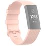 Mobigear Cross Bracelet Silicone Fitbit Charge 3 Fermeture boucle ardillon - Rose