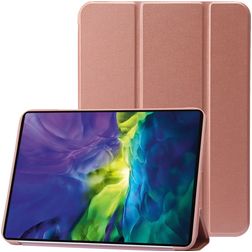 Mobigear Tri-Fold Gel Coque iPad 11 (2025) Etui en TPU,Similicuir - Rose doré