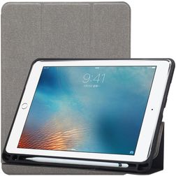 Mobigear Tri-Fold Gel Coque iPad Pro 10.5 Pouces (2017) Etui en TPU,Similicuir + Porte-crayon - Gris