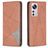 Mobigear Rhombus slim Housse Xiaomi 12 Lite Etui - Marron