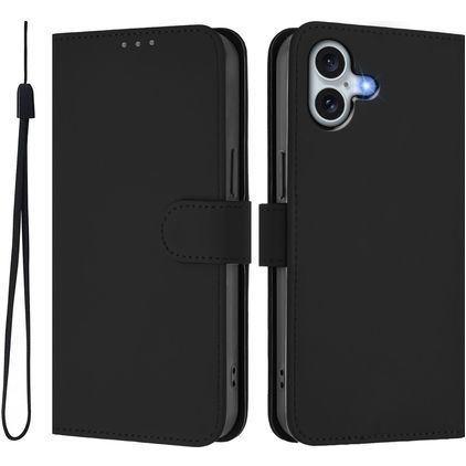 Mobigear Urban Wallet Housse iPhone 16 Plus Etui Porte-Monnaie - Noir