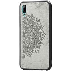 Mobigear Mandala Coque Huawei Y7 Pro (2019) Coque arrière Rigide - Gris