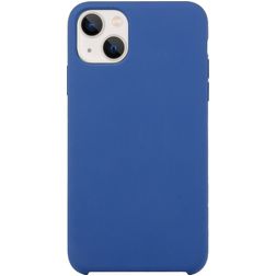 Mobigear Rubber Touch Coque iPhone 15 Coque arrière en Silicone - Dark Blue