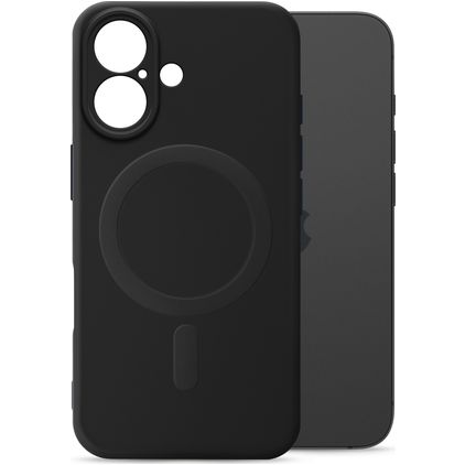 My Style Protective Flex Coque iPhone 16 MagSafe Coque arrière en TPU Souple - Noir