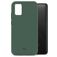 Mobilize Rubber Gelly Coque Samsung Galaxy A02s Coque arrière en TPU Souple - Matt Green