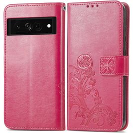 Mobigear Clover Housse Google Pixel 7 Etui Porte-Monnaie - Magenta