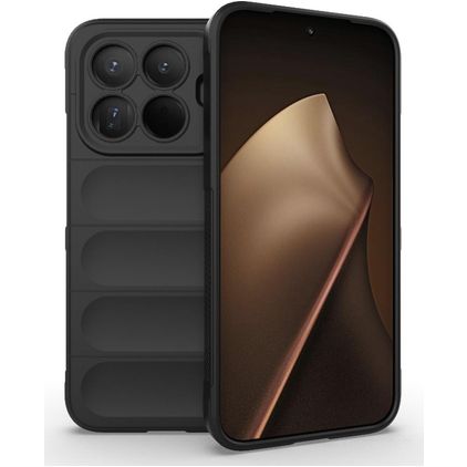 Mobigear Bumpy Coque Xiaomi 15T Pro Coque arrière en TPU Souple - Noir