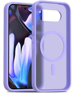 Mobigear Shockproof Coque Google Pixel 9a MagSafe Coque arrière Rigide - Violet