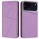 Mobigear Frosted Flip Housse iPhone 17 Pro Max Etui Porte-Monnaie - Violet