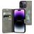 Mobiparts Classic Wallet Housse iPhone 14 Pro Etui Porte-Monnaie - Granite Grey