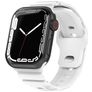 Mobigear Sport Armor Bracelet Silicone Apple Watch Fermeture à clou et passant - 42/41/40/38 mm - Blanc