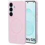 Mobiparts Slim Line Coque Samsung Galaxy S25 MagSafe Coque arrière Rigide - Blush Pink