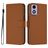 Mobigear Urban Wallet Housse Motorola Moto G04 Etui Porte-Monnaie - Marron
