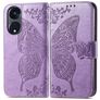 Mobigear Butterfly Housse OPPO Reno 8T 5G Etui Porte-Monnaie - Violet