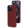Mobiparts Coque iPhone 15 Pro Max Coque arrière en Silicone - Plum Red