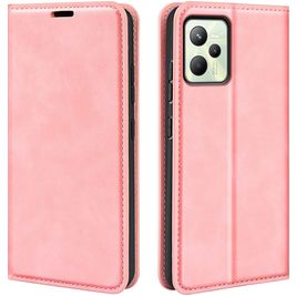 Mobigear Retro Slim Housse Realme C35 Etui Porte-Monnaie - Rose