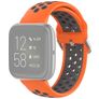 Mobigear Sport Plus Buckle Bracelet Silicone pour Fitbit Versa 2 Fermeture boucle ardillon - Orange / Gris