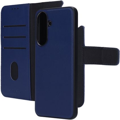 Mobiparts Housse Samsung Galaxy A57 Etui avec Coque Détachable en Cuir Véritable Porte-Monnaie - Bleu