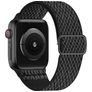 Mobigear W Texture Bracelet Nylon Apple Watch Bracelet élastique - 42/41/40/38 mm - Noir