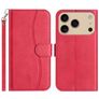 Mobigear S Line Housse iPhone 17 Pro Etui Porte-Monnaie - Rouge