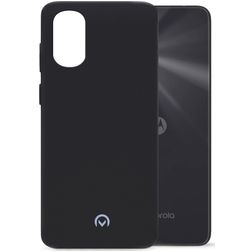 Mobilize Rubber Gelly Coque Motorola Moto G22 Coque arrière en TPU Souple - Matt Black
