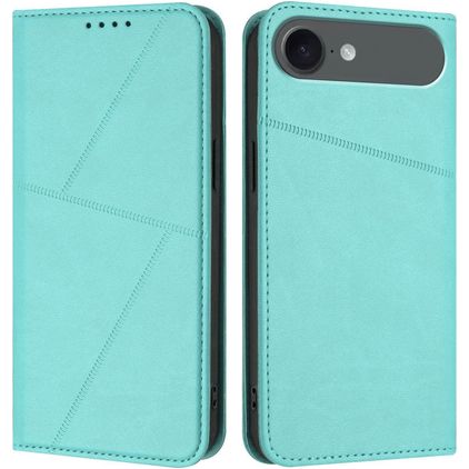 Mobigear Frosted Flip Housse iPhone Air Etui Porte-Monnaie - Bleu