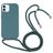 Mobigear Lanyard iPhone 16 Plus Coque avec cordon en Silicone - Vert