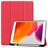 Mobigear Tri-Fold Gel Coque iPad 8 (2020) Etui en TPU,Similicuir + Porte-crayon - Rouge