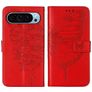 Mobigear Butterfly Housse Google Pixel 9 Etui Porte-Monnaie - Rouge