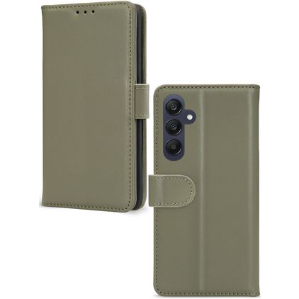 Mobilize Premium Gelly Wallet Housse Samsung Galaxy A25 Etui Porte-Monnaie - Vert